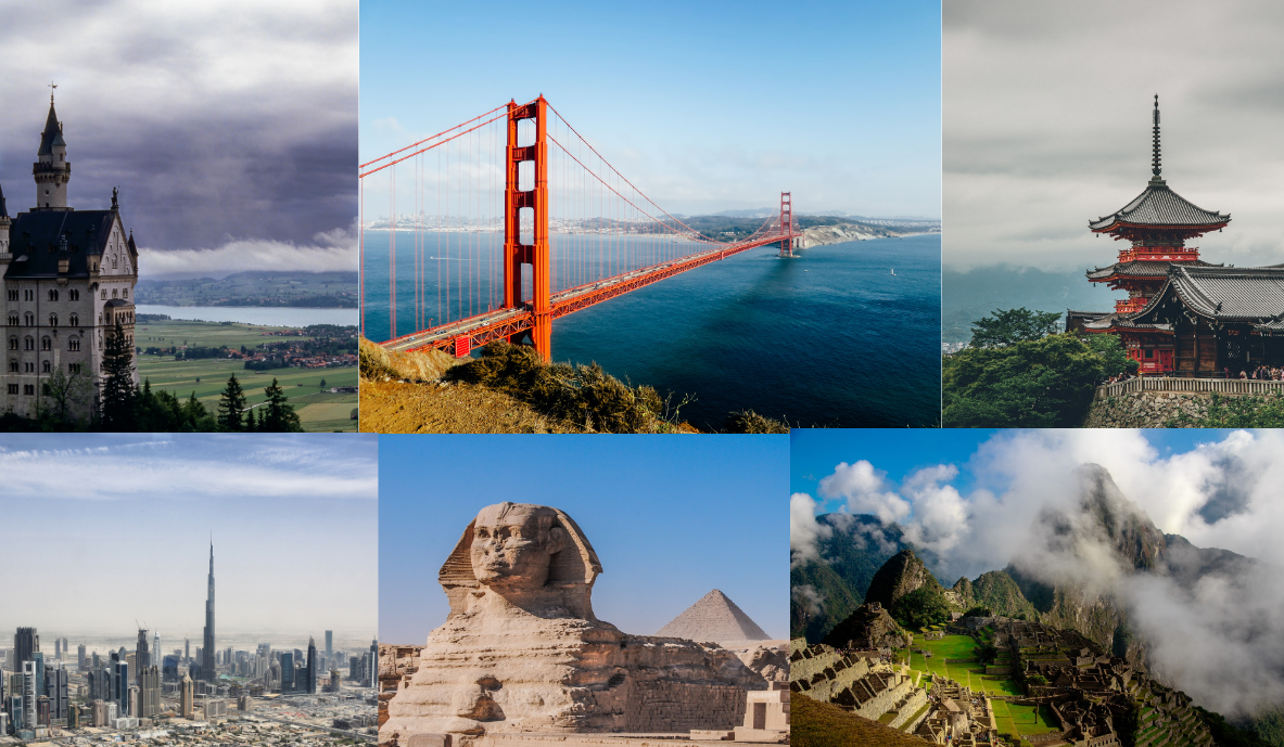 Some beautiful samples from Google Landmarks Dataset V2